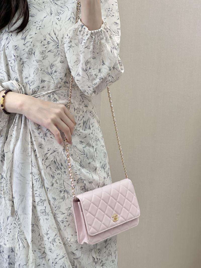 Chanel WOC Chain Wallet Pink AP4241