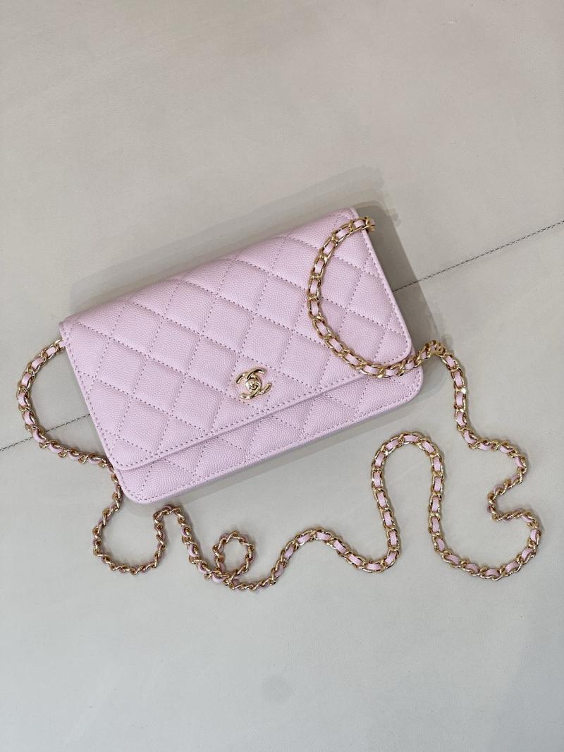 Chanel WOC Chain Wallet Pink AP4241
