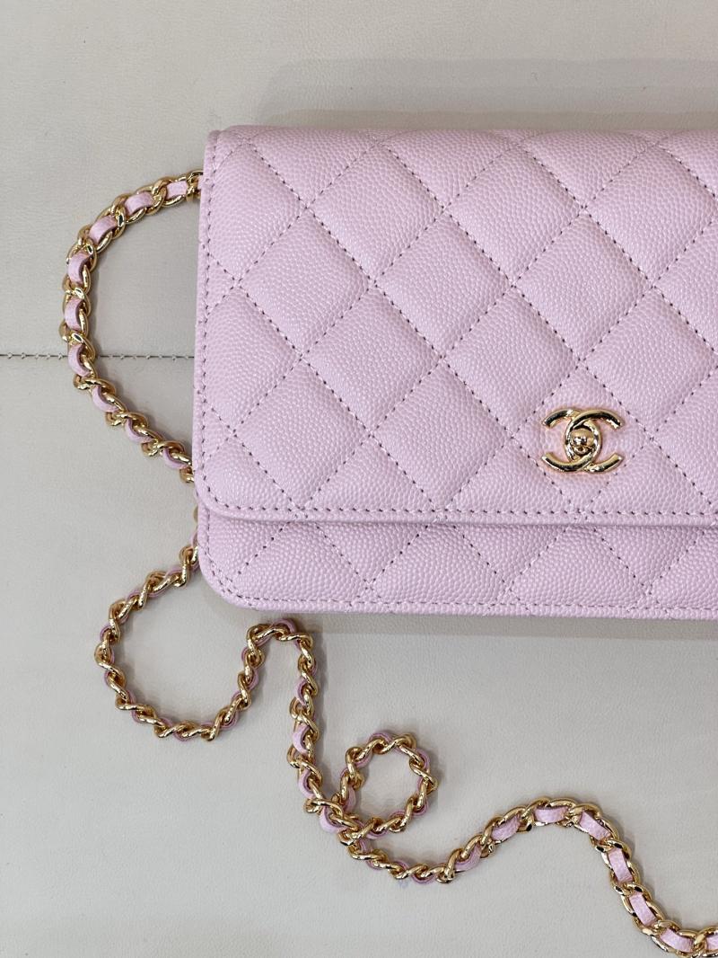Chanel WOC Chain Wallet Pink AP4241