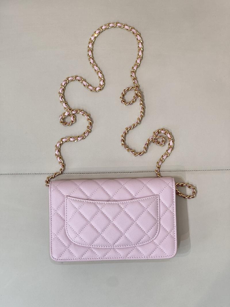 Chanel WOC Chain Wallet Pink AP4241