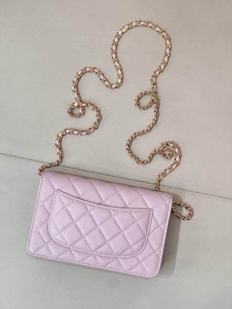 Chanel WOC Chain Wallet Pink AP4241