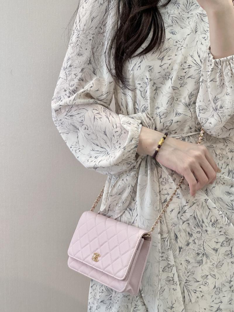 Chanel WOC Chain Wallet Pink AP4241