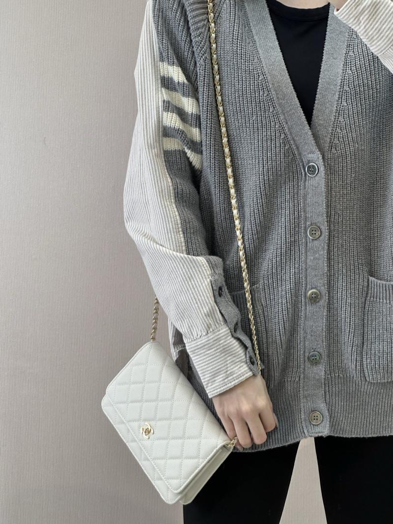 Chanel WOC Chain Wallet White AP4241