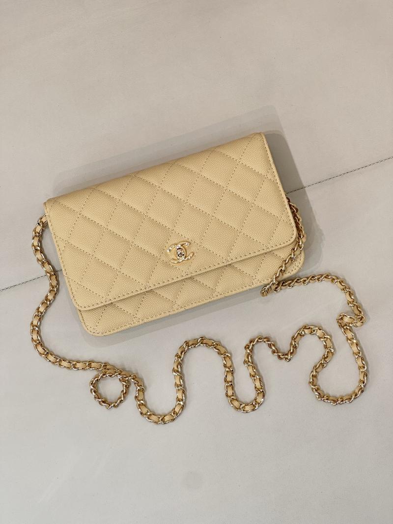 Chanel WOC Chain Wallet Yellow AP4241