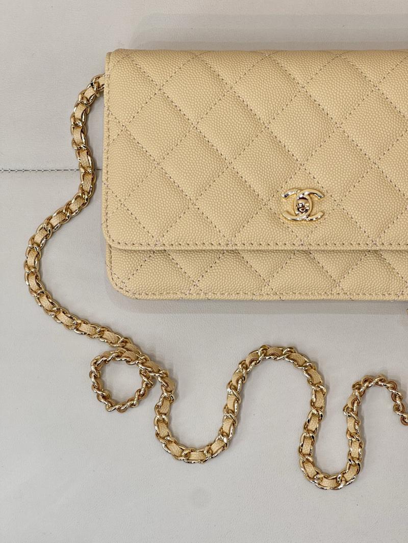 Chanel WOC Chain Wallet Yellow AP4241