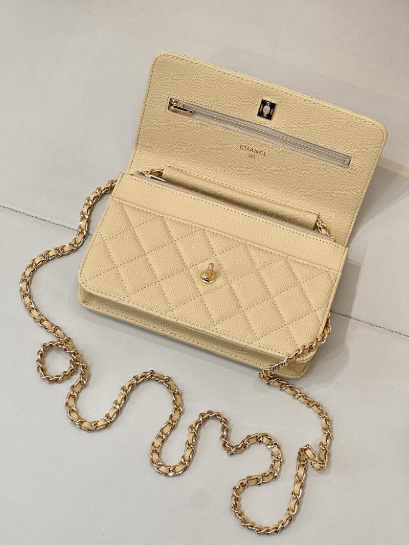 Chanel WOC Chain Wallet Yellow AP4241
