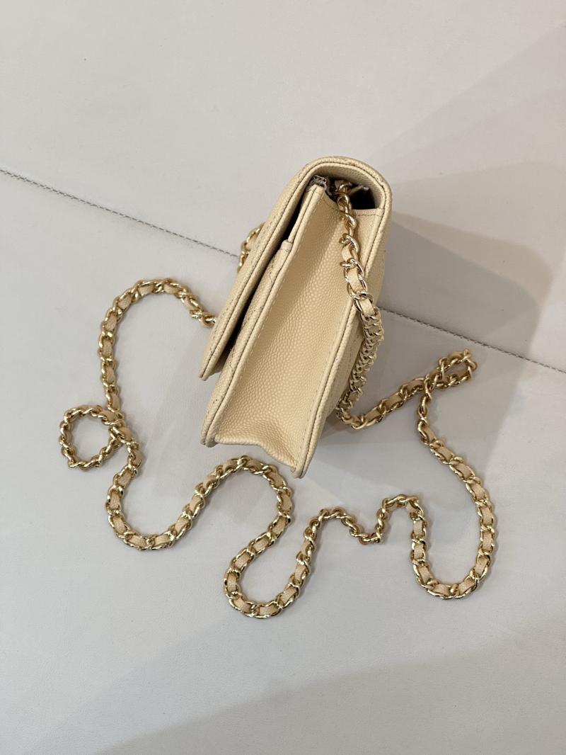 Chanel WOC Chain Wallet Yellow AP4241