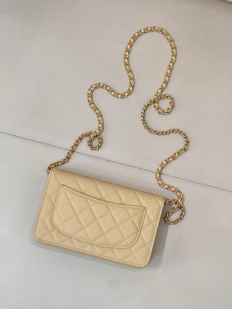 Chanel WOC Chain Wallet Yellow AP4241