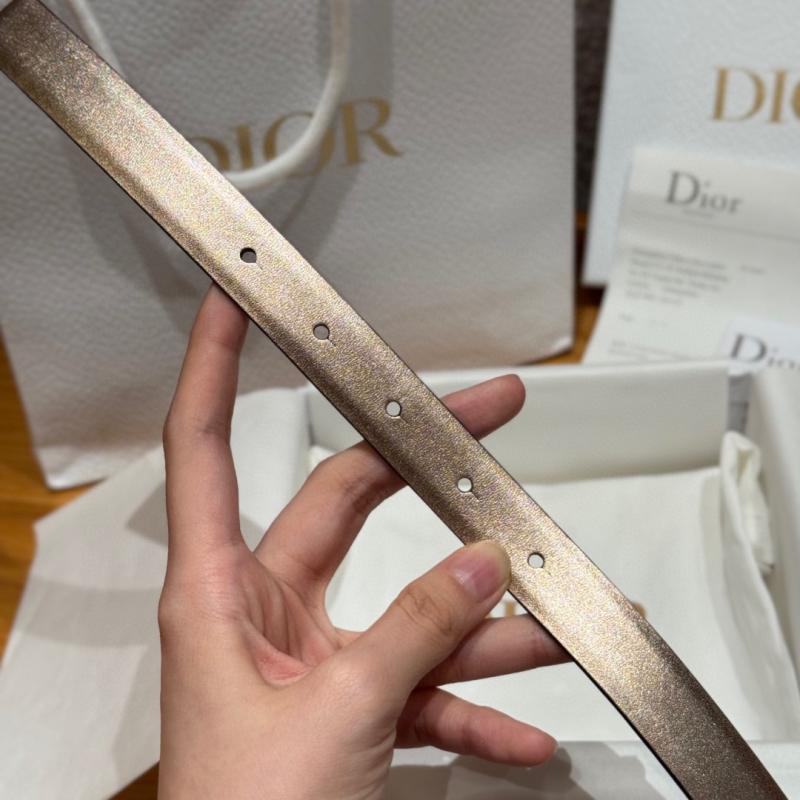 Dior 20mm Leather Belt Rose Gold BDB61801