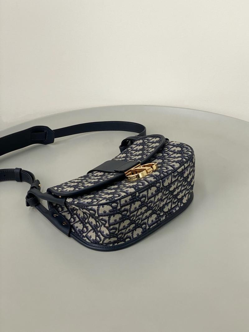 Dior Medium 30 Montaigne Satchel Bag Blue M9363