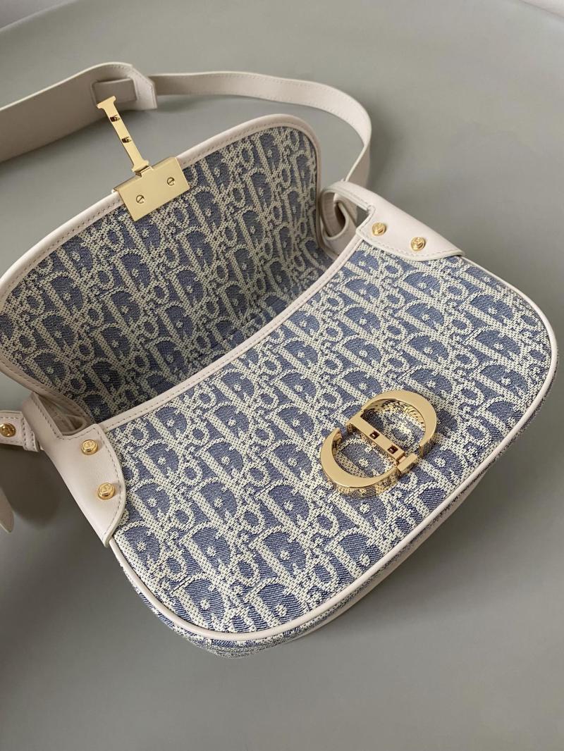 Dior Medium 30 Montaigne Satchel Bag with Raffia M9363