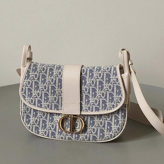 Dior Medium 30 Montaigne Satchel Bag with Raffia M9363