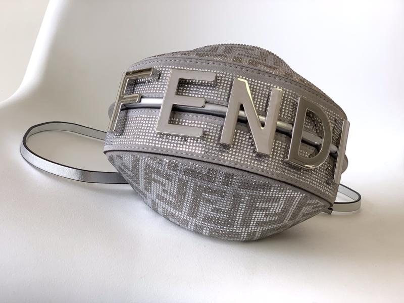 Fendi Fendigraphy Mini Bag with Rhinestones F8081