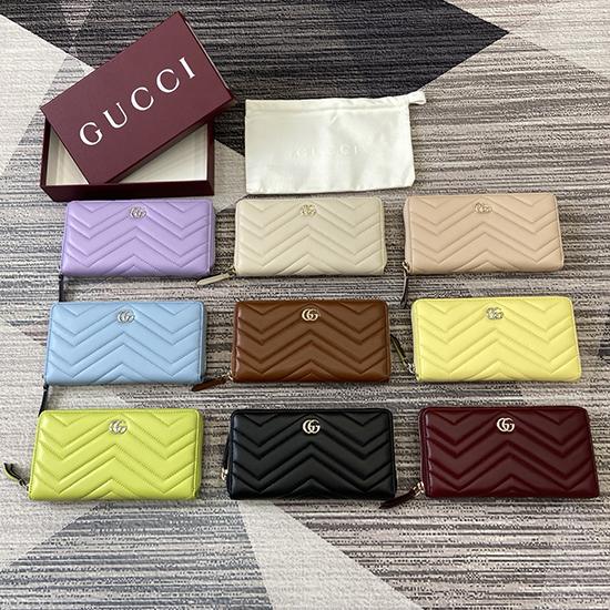 Gucci GG Marmont zip around wallet 837758