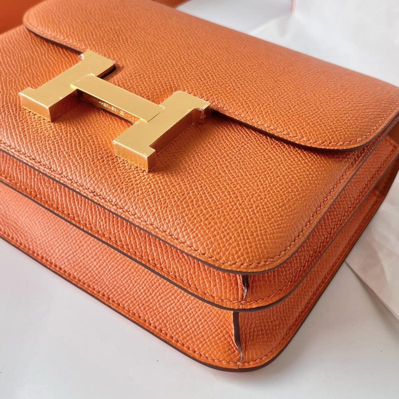 Hermes Epsom Leather Constance Bag Orange HCE1923