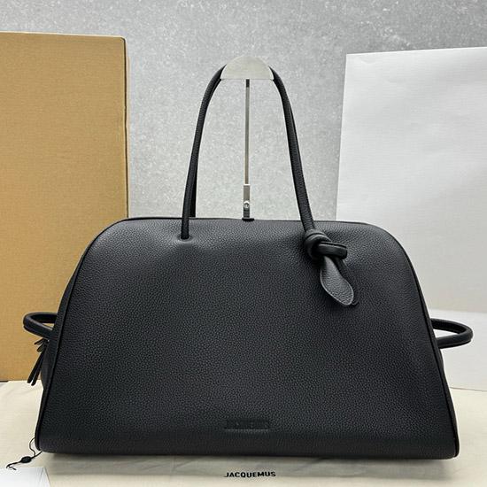 Jacquemus The Large Turismo Suede Bag Black J2130