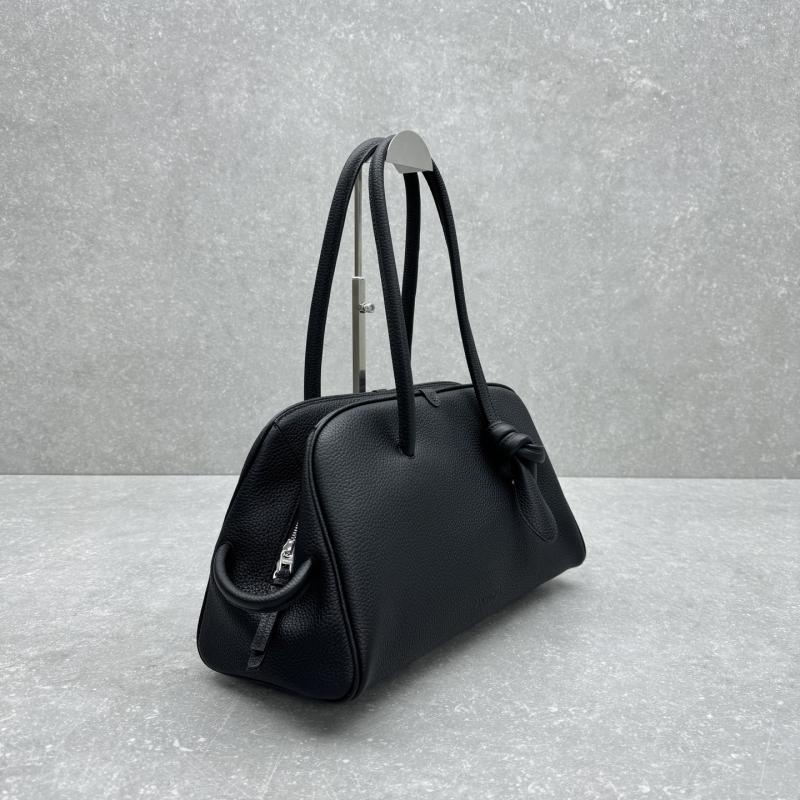 Jacquemus The Medium Turismo Grained Leather Bag Black J2130
