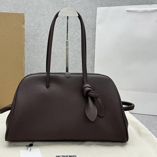 Jacquemus The Medium Turismo Grained Leather Bag Brown J2130