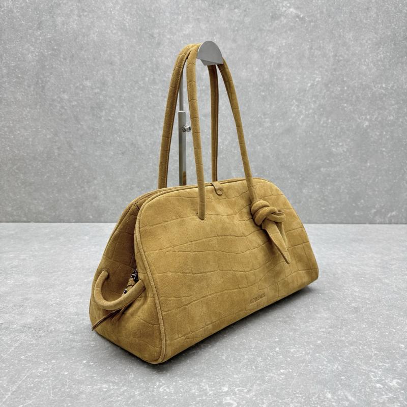 Jacquemus The Medium Turismo Suede Bag Camel J2130