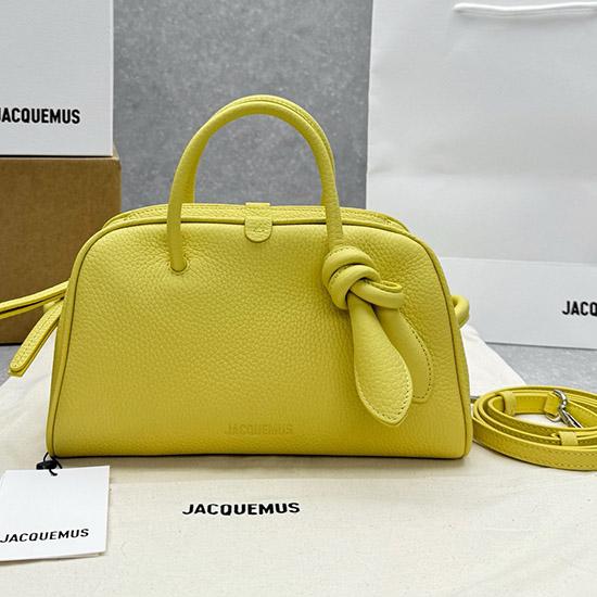 Jacquemus The Small Turismo Grained Leather Bag Yellow J2130