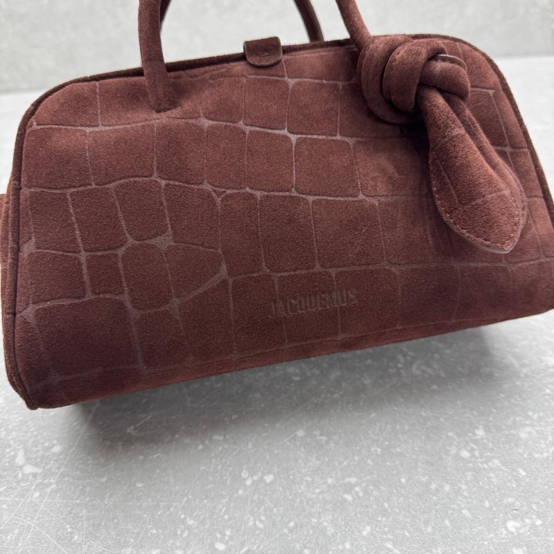 Jacquemus The Small Turismo Suede Tote Bag Brown J2130