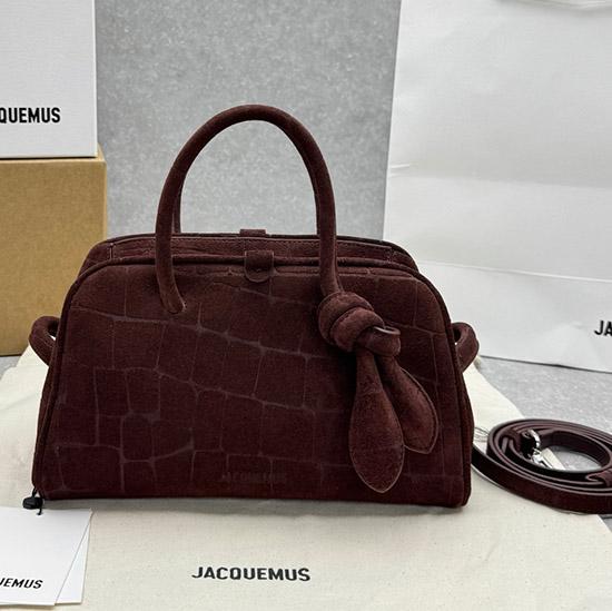 Jacquemus The Small Turismo Suede Tote Bag Brown J2130