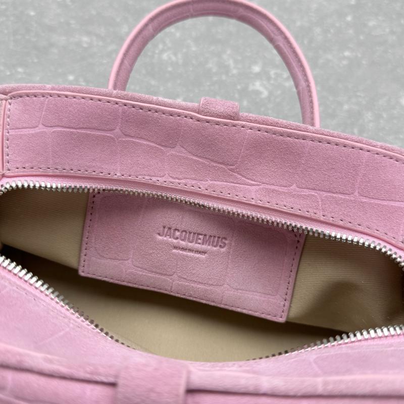 Jacquemus The Small Turismo Suede Tote Bag Pink J2130