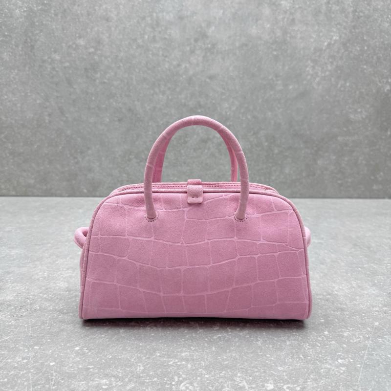 Jacquemus The Small Turismo Suede Tote Bag Pink J2130