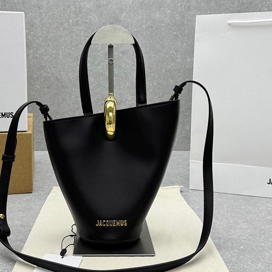 Jacquemus The small Bambola Bucket Bag Black J2141