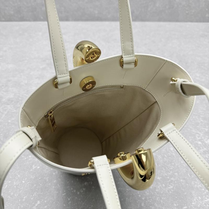 Jacquemus The small Bambola Bucket Bag White J2141