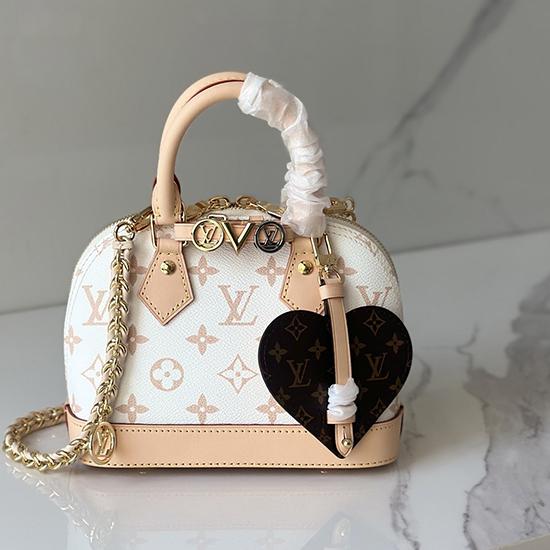 LV Monogram Canvas Alma Mini White K00015