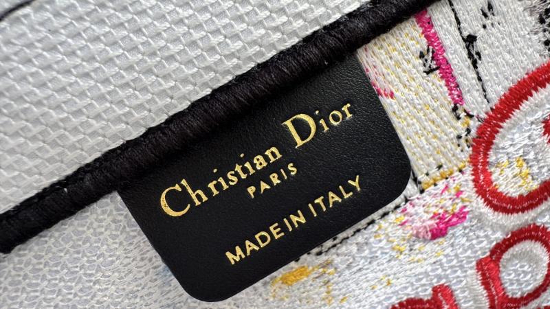 Large Dior Book Tote Yellow M1286