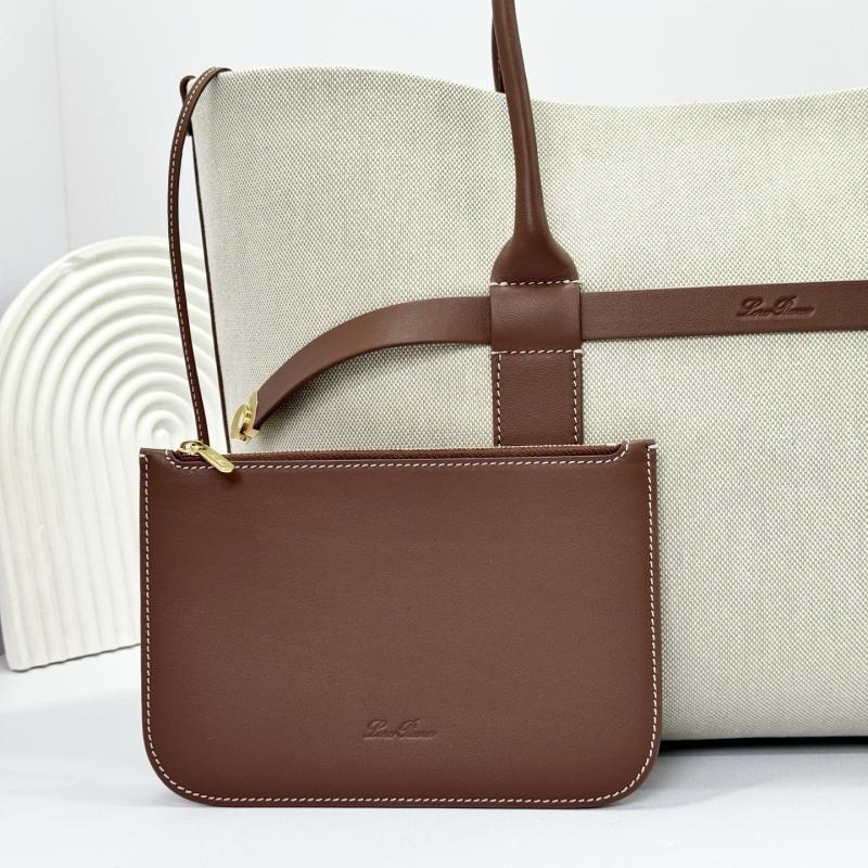 Loro Piana Ghiera Shopper Large Canvas FAO7475