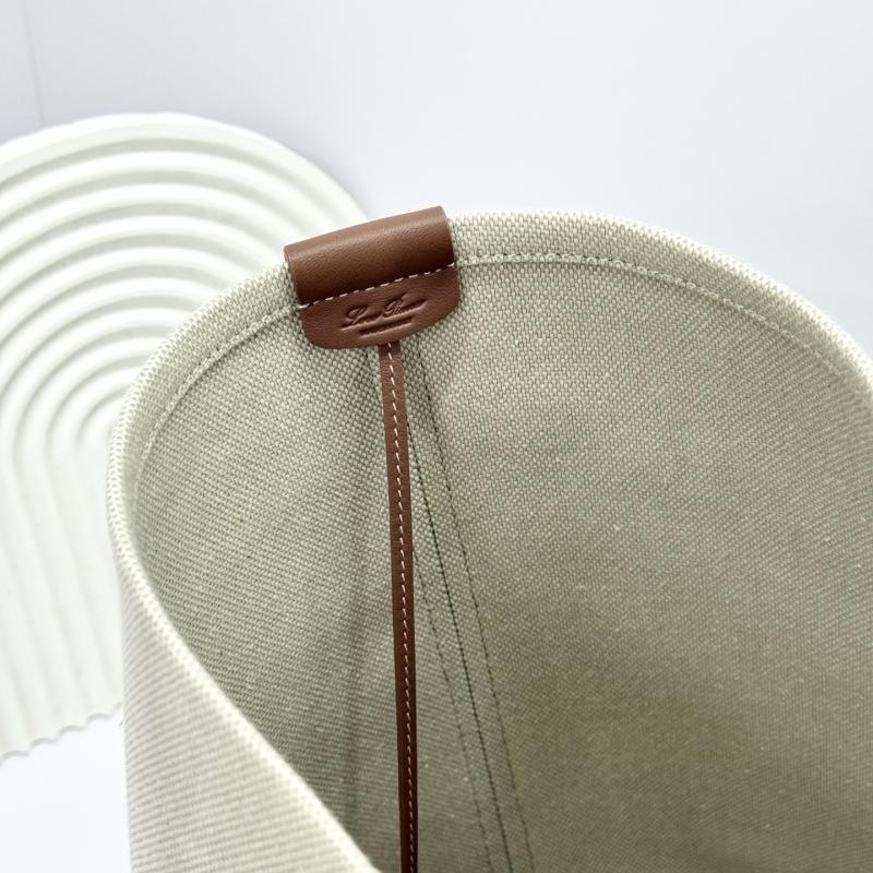Loro Piana Ghiera Shopper Large Canvas FAO7475