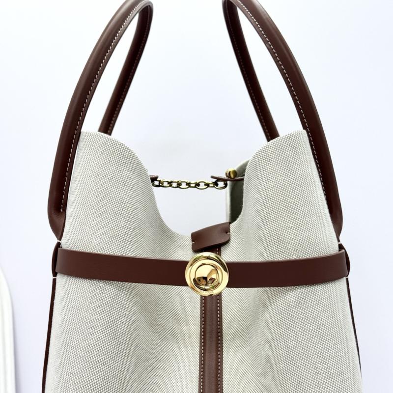 Loro Piana Ghiera Shopper Large Canvas FAO7475