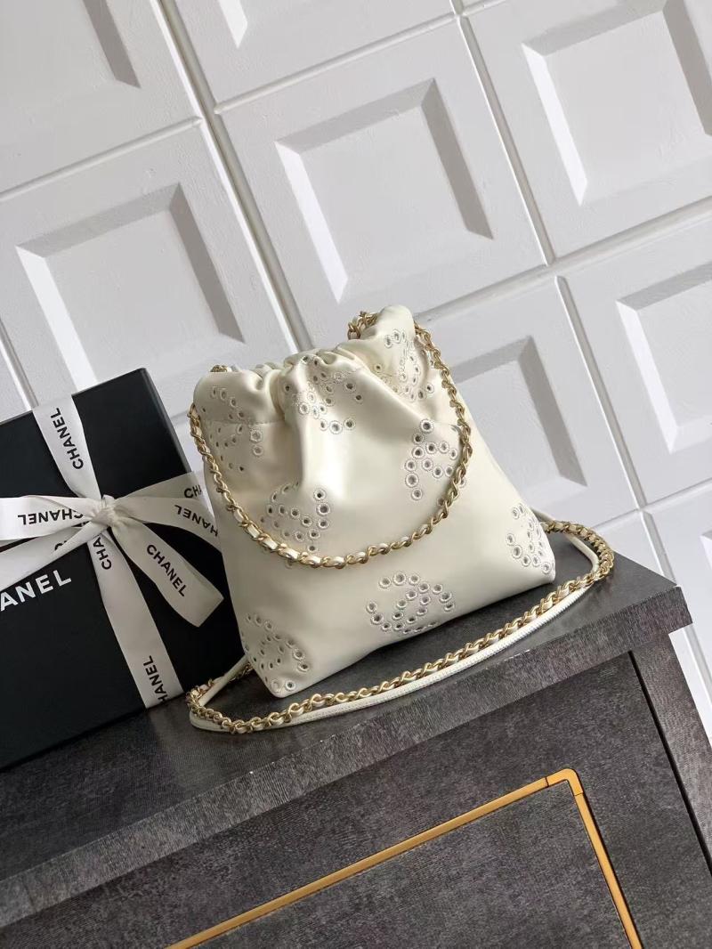 Mini Chanel 22 Handbag Cream AS3980