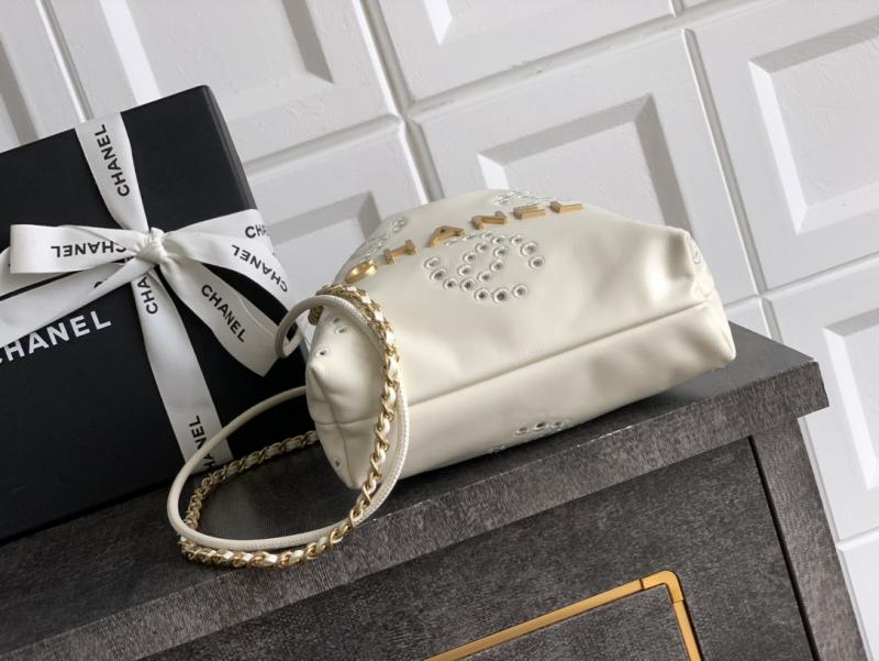 Mini Chanel 22 Handbag Cream AS3980