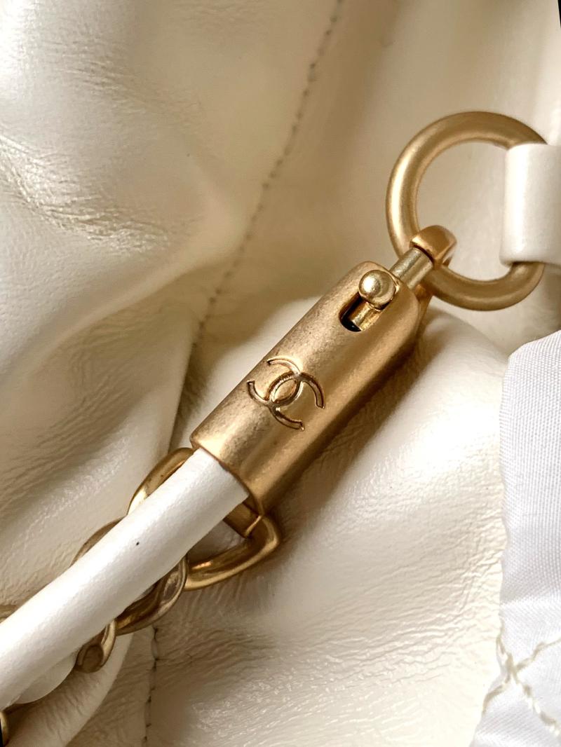 Mini Chanel 22 Handbag Cream AS3980