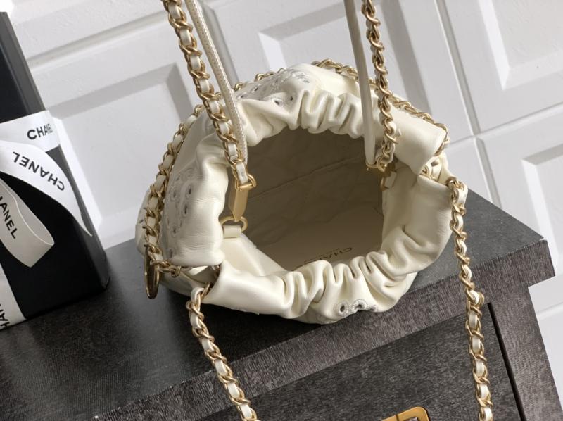 Mini Chanel 22 Handbag Cream AS3980