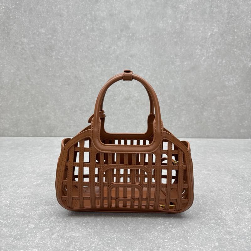 Miu Miu Leather basket Cognac 5BA294
