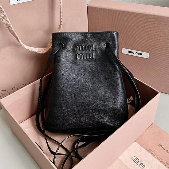 Miu Miu Nappa leather pouch Black 5NF460