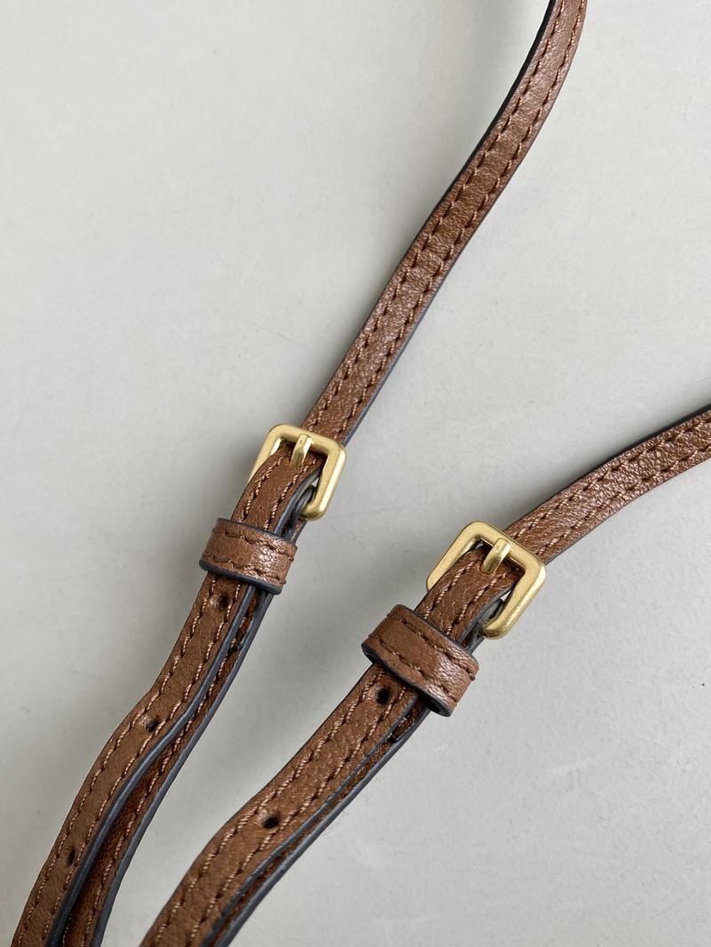 Miu Miu Nappa leather pouch Oak 5NF460