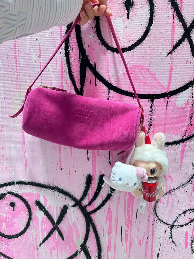 Miu Miu Suede pouch Fuchsia 5NE851