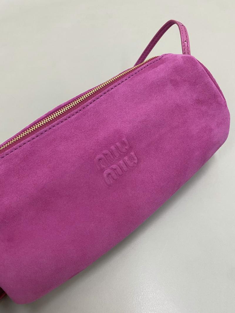 Miu Miu Suede pouch Fuchsia 5NE851