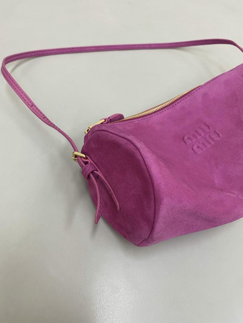 Miu Miu Suede pouch Fuchsia 5NE851