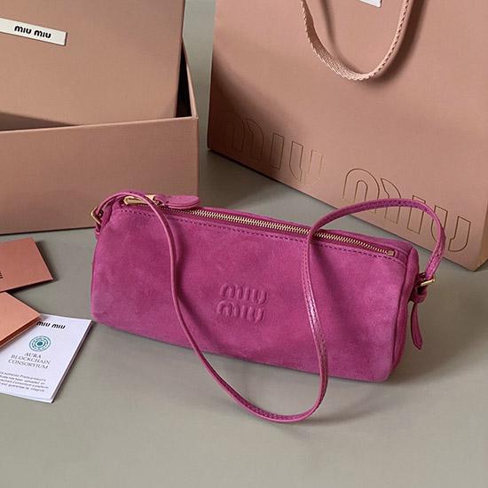 Miu Miu Suede pouch Fuchsia 5NE851
