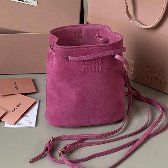 Miu Miu Suede pouch Fuchsia 5NF460