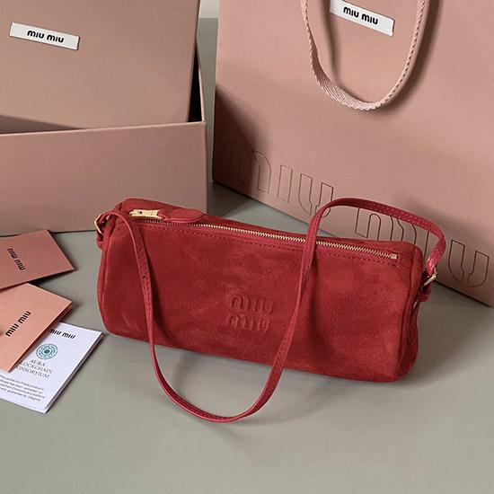 Miu Miu Suede pouch Red 5NE851