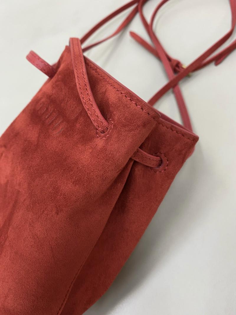 Miu Miu Suede pouch Red 5NF460