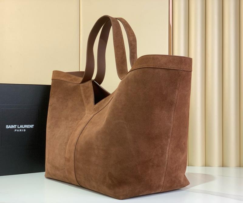 Saint Laurent Large Y Suede Tote Brown 817602